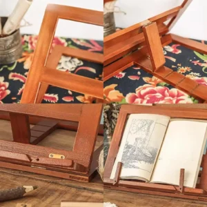 Support de livre ajustable en bois