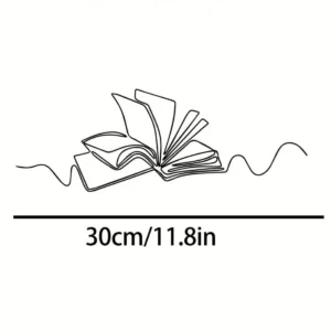 Décoration murale livre minimaliste en métal