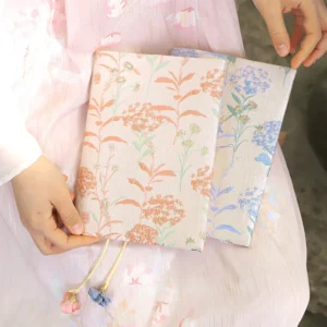 Couvre-livre floral A5